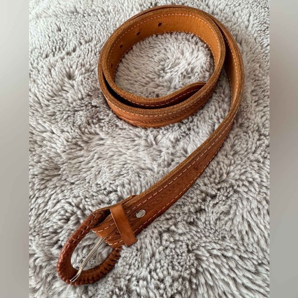 Classic Brown Leather Belt